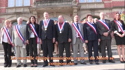 Installation du nouveau conseil municipal d'Orchies ce 29 mars 2014.