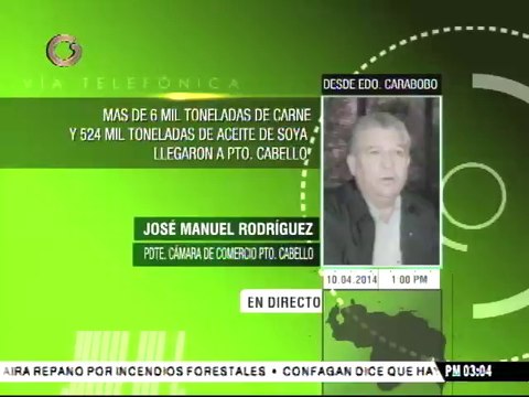 Cámara de Comercio de Puerto Cabello reporta caída en importaciones