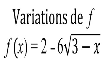 Étude de fonction racine carrée de U - 1re