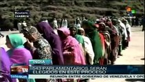 India celebra elecciones parlamentarias; resultados el 16 de mayo