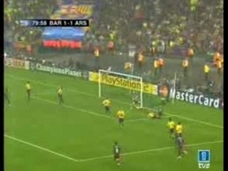 But de Belletti FC.Barcelona-Arsenal fin