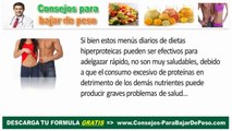 3 menús diarios que te harán adelgazar rápido: Dietas hiperproteicas para adelgazar