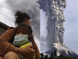 Sinabung volcano in Indonesia erupts twice in one day