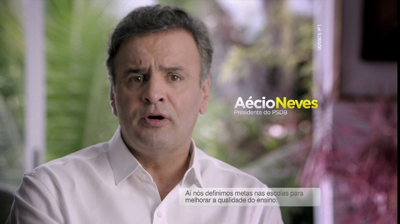 Aécio Neves: Definimos metas nas escolas para melhorar o ensino