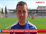 İnegölspor'da Giresunspor maçı hazırlıkları