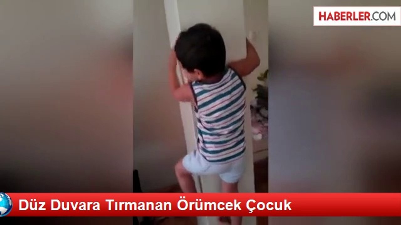 Düz Duvara Tırmanan Örümcek Çocuk