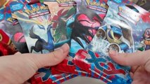 Opening 5 Pokemon X and Y Blister Booster Packs!