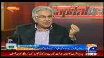 Hamid mir Khawaja asif ko buchane medaaan mein kood para...