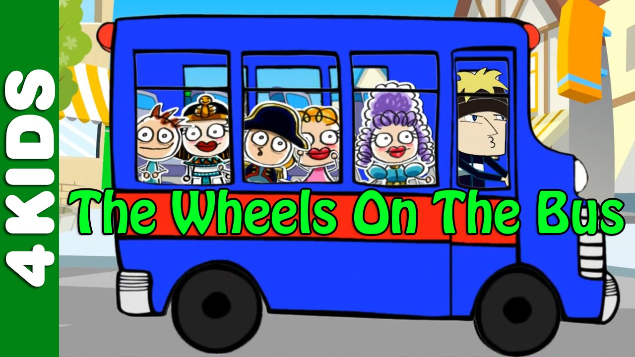 The Wheels On The Bus Go Round And Round Nursery Rhymes Vocals