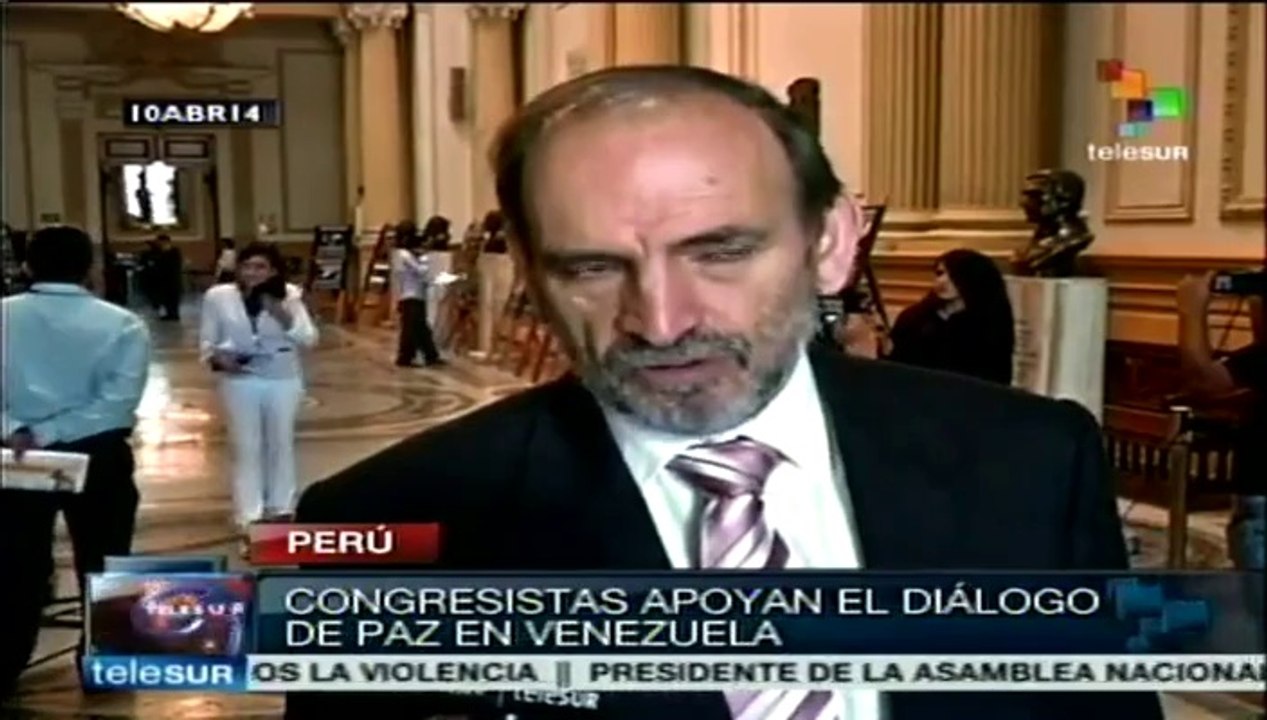Congresistas peruanos apoyan Conferencia de Paz en Venezuela