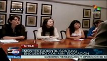 Estudiantes chilenos se reunieron con ministro de Educación