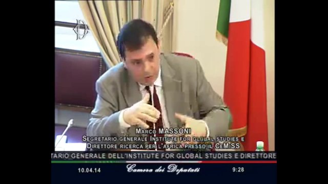 Roma - Nuovi scenari geopolitici, audizione Marco Massoni (10.04.14)