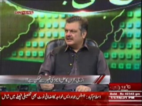 Aaj Ki Baat (Energy Bohran Ka Hal Dams Ki Tameer Se Mumkin hai ?) 10th April 2014 Part-1