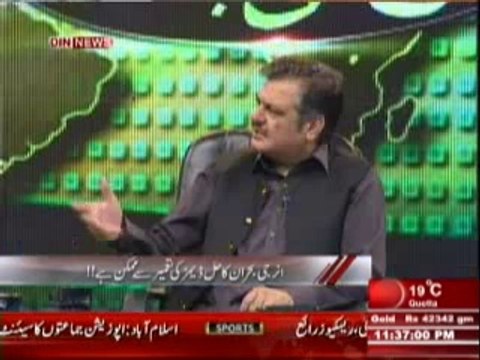 Aaj Ki Baat (Energy Bohran Ka Hal Dams Ki Tameer Se Mumkin hai ?) 10th April 2014 Part-2