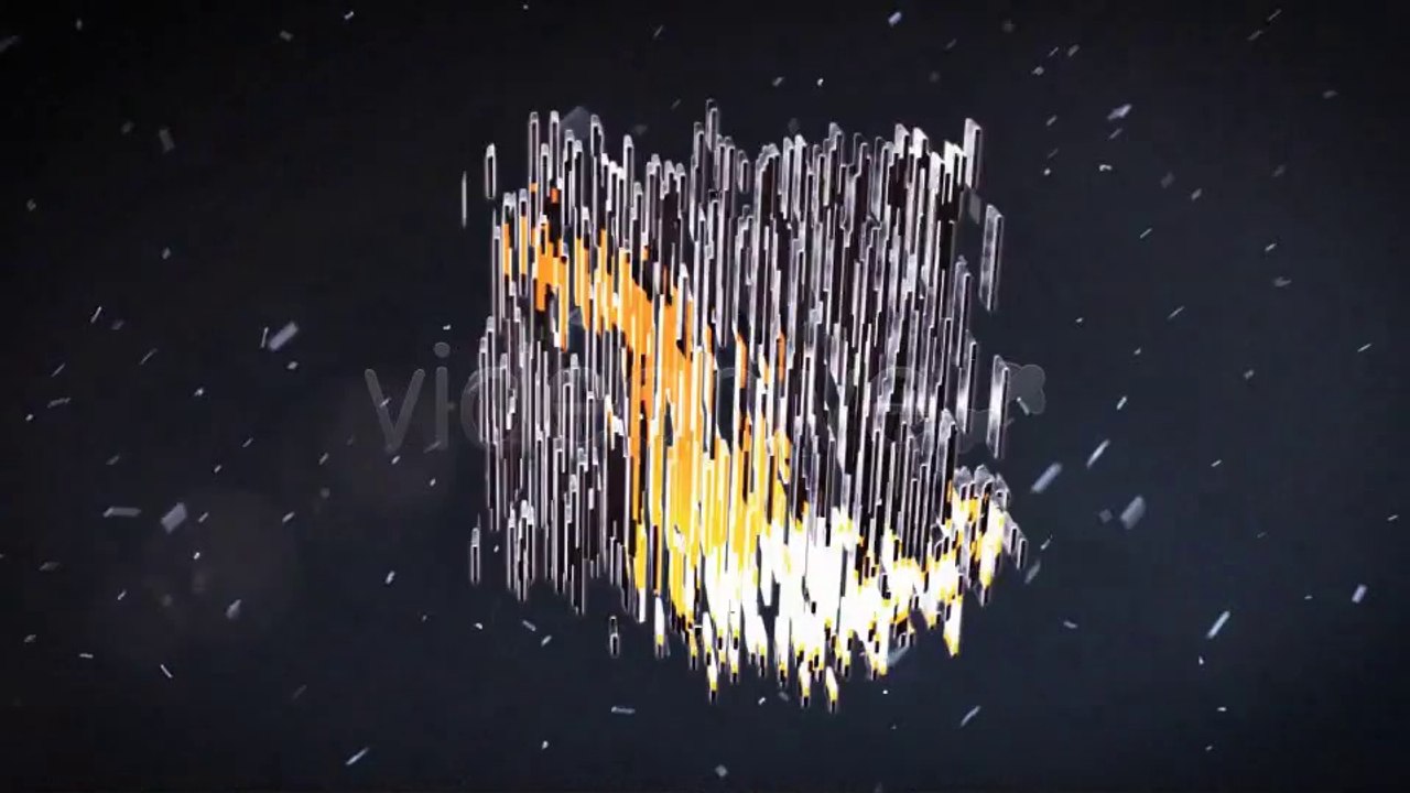 Glass Pieces Logo - After Effects Template