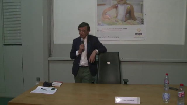 Conférence Philippe Douste Blazy - Les Lundis de La Chaîne de l'Espoir