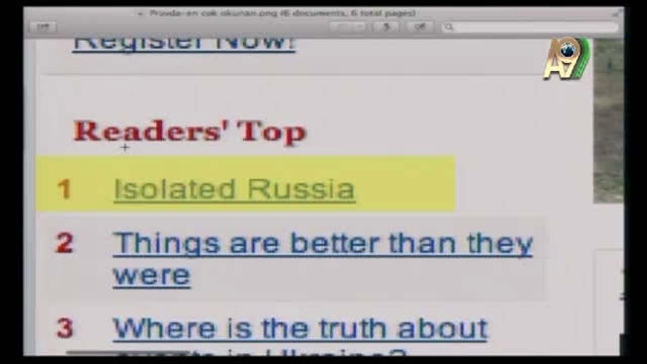 Sayın Adnan Oktar’ın Pravda gazetesinde ve İran’da yayınlanan makaleleri