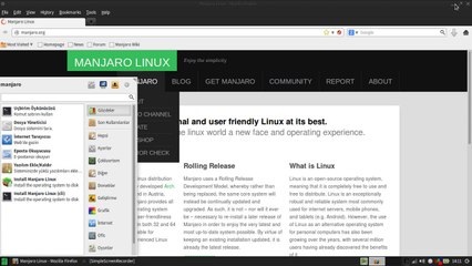 Manjaro XFCE kullanımı