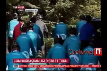 Abdullah Gül, bisikletiyle böyle pedal çevirdi