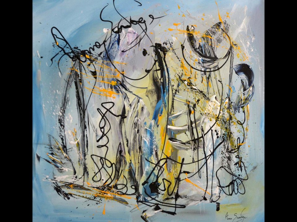 peinture abstraite contemporaine moderne