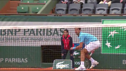 2014 French Open . M.Cilic talks about N.Djokovic