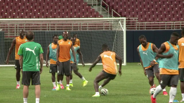 Ivory Coast trains ahead of a friendly against Bosnia
