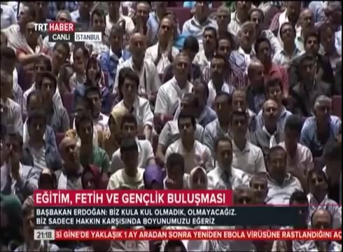 Başbakan Erdoğan - Eğitim, Fetih ve Gençlik Buluşmasında Konuşması 29 Mayıs 2014
