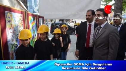Öğrenciler SOMA için Duygularını Resimlerle Dile Getirdiler