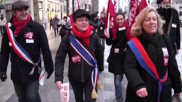 Le collectif Sauvons les riches se mobilise contre le gaz de schiste