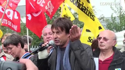 Hulot, Hamon, Laguiller manifestent pour ... Besancenot