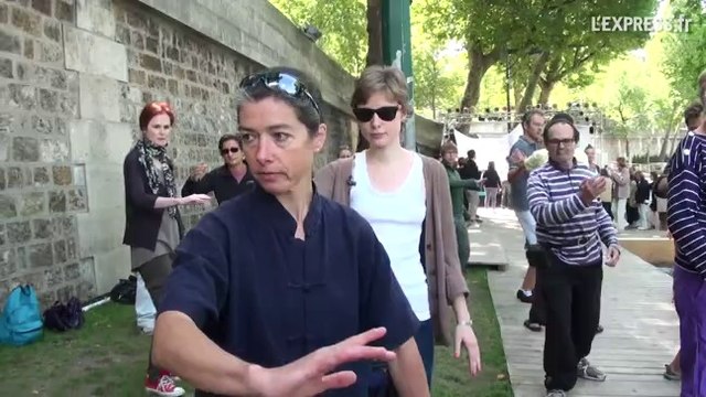 Taï-Chi et vélo Dirt à Paris Plages