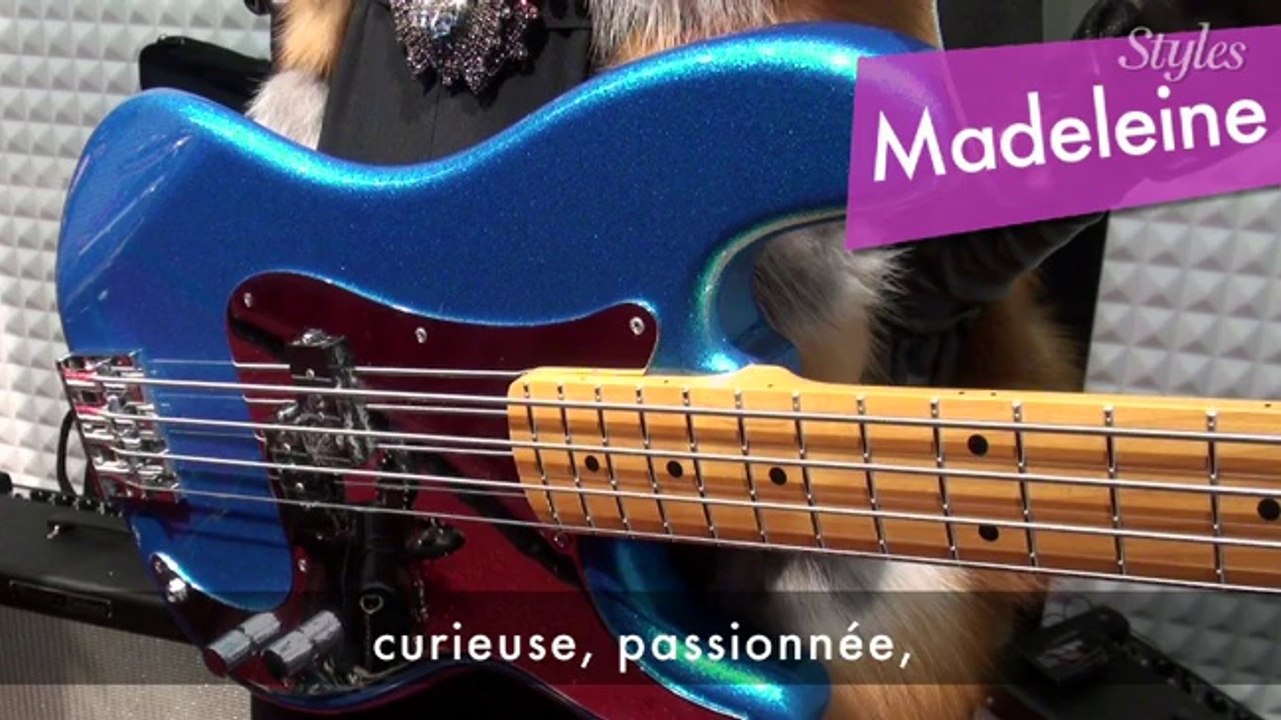 Andrew Yang décore les vitrines Rock'n'mode des Galeries Lafayette