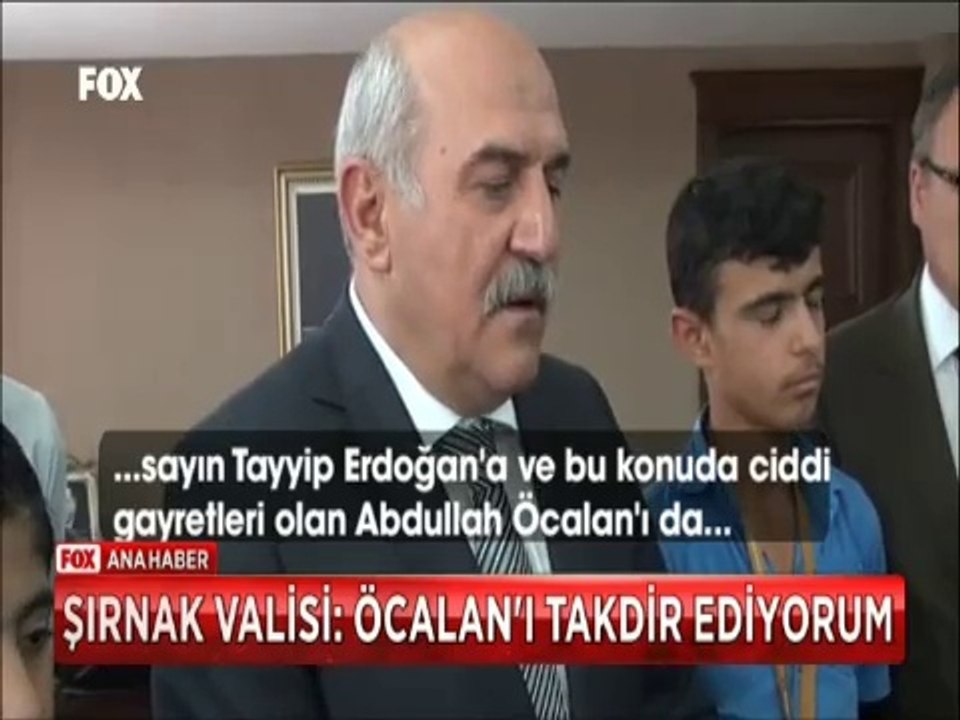 Şırnak Valisi Hasan İpek "Abdullah Öcalan'ı takdir ediyorum"