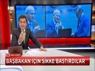 Fatih tuğralı Başbakan siluetli 22 ayar altın sikke