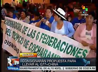 Mensaje de mujeres de todo el mundo al Grupo de los 77 más China