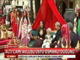 Bursa'da vali yardımcısından Cami avlusunda Osmanlı düğünü