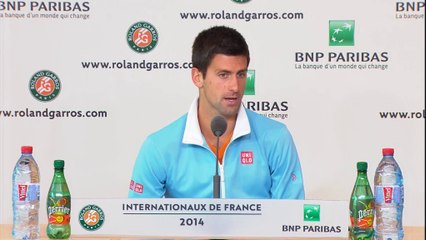 Roland Garros - Djokovic, tras ganar a Cilic