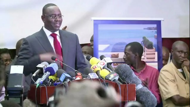 Macky Sall, vainqueur du second tour de l'élection présidentielle, nouveau président du Sénégal