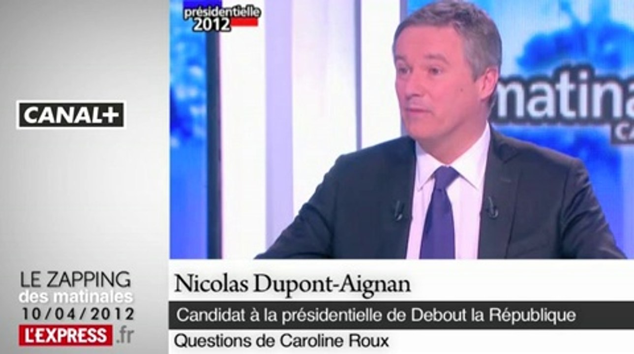 Dupont-Aignan: "Mais pourquoi uniquement Sarkozy et Hollande?"