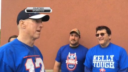 Jim Kelly celebrates last day of radiation treatment