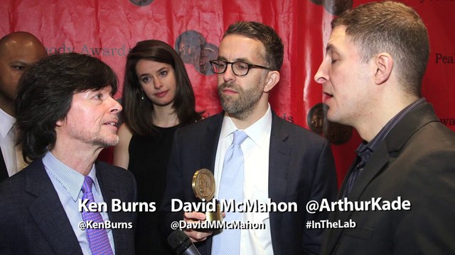 Ken Burns, Sarah Burns, and David McMahon Take Home a Peabody