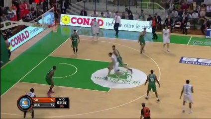 Montepaschi Siena-GrissinBon Reggio Emilia  l'azione chiave di Gara5