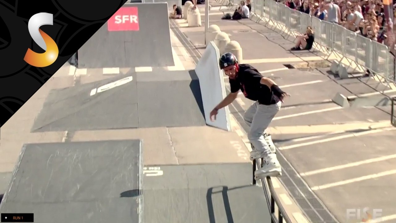 Stephane ALFANO - 1st Qualification Roller Slopestyle - FISE World Montpellier 2014