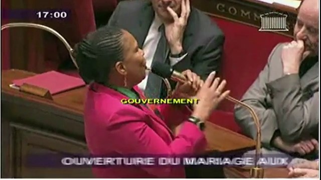 Discours de Christiane Taubira _ Mariage pour tous