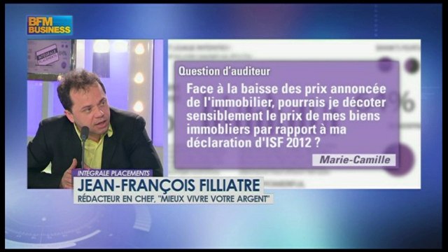 Baisse des prix de l'immobilier, puis-je décoter mes bien immobiliers de ma déclaration ISF