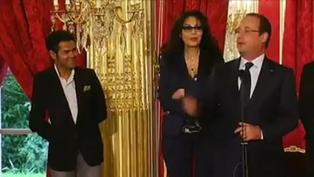 Jamel Debouzze et François Hollande