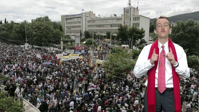 Les manifs devant la télé grecque, l'A350 et Yannick Moreau: les 3 photos de la semaine