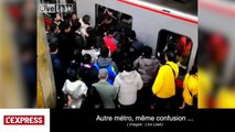 Métros bondés, attention les yeux !