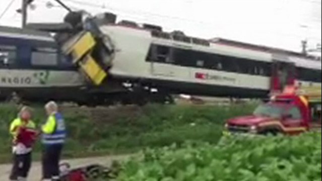 Collision entre deux trains en Suisse