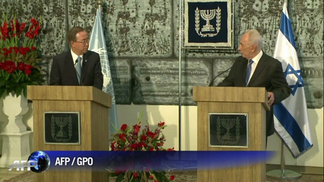 Négociations de paix: Ban-Ki Moon rencontre Peres